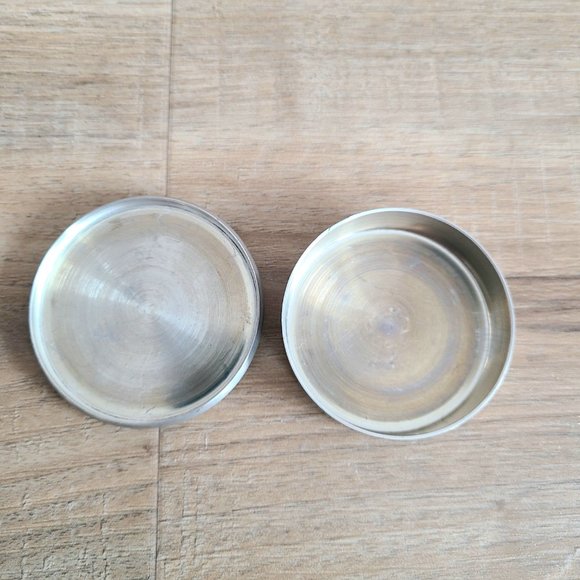 Fine Pewter Seagull Pugwash NS Canada round pewter pill box with horse. - Picture 4 of 7